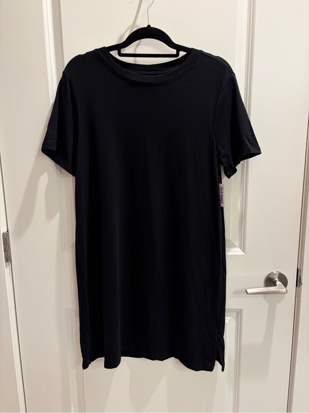 Classic Black Short Sleeve Tee Dress